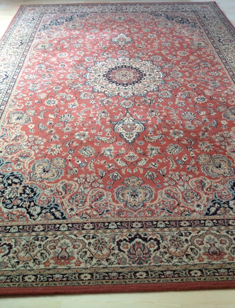 Vintage perzisch tapijt/vloerkleed Nain, 300 200 cm - oud roze - Tapijten Vloerkleden - Westenhof