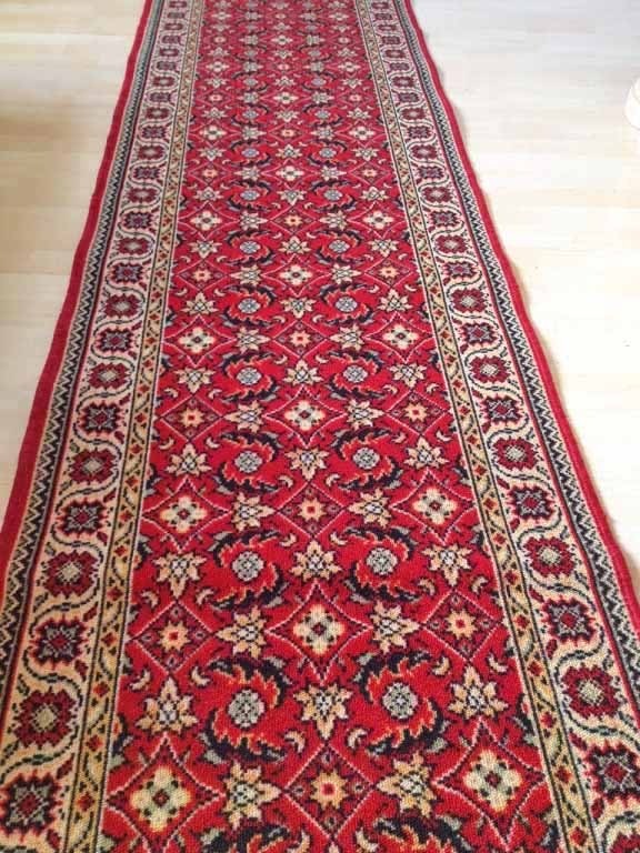 Praktisch deur krijgen Vintage loper perzisch hal/gang oosterse tapijt wol,mahal,800x68 cm - rood  - Lopers tapijten - Westenhof