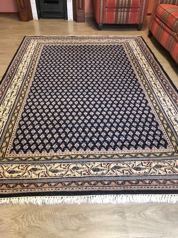 sponsor Bijwonen Eindig Handgeknoopt mir perzisch tapijt / vloerkleed sarouk wol vintage 250x175 cm  blauw - Tapijten / Vloerkleden - Westenhof