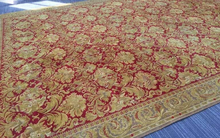 weer Buitenshuis Mail Groot barok wollen tapijt/vloerkleed vintage/retro klassiek goud,rood  400x300 cm - Tapijten / Vloerkleden - Westenhof