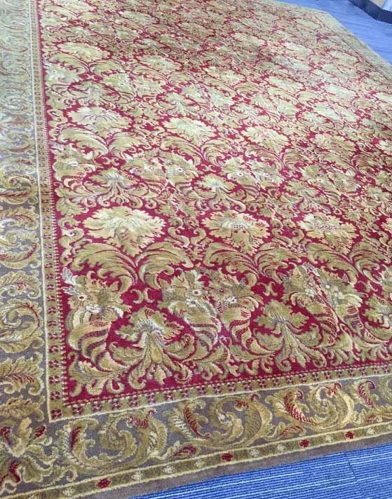 weer Buitenshuis Mail Groot barok wollen tapijt/vloerkleed vintage/retro klassiek goud,rood  400x300 cm - Tapijten / Vloerkleden - Westenhof