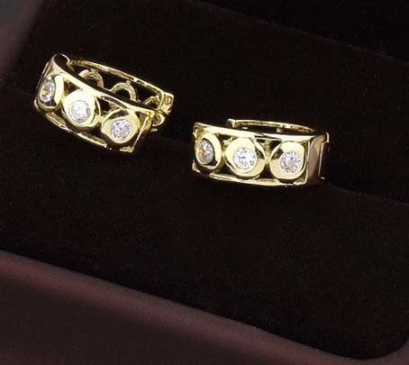 14k creolen od2063 2