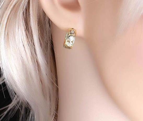 14k creolen od2063 3