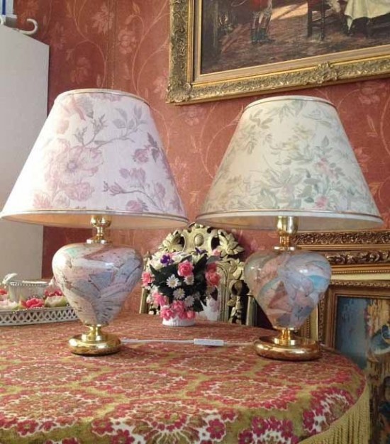 2 lampen bloem goud 1