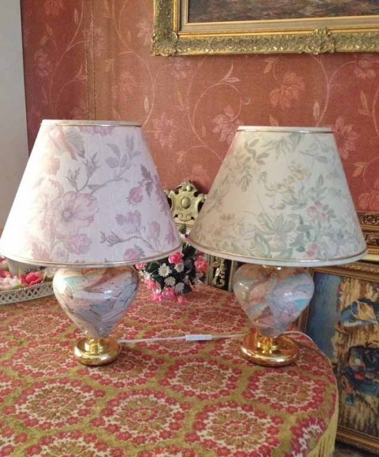 2 lampen bloem goud 3