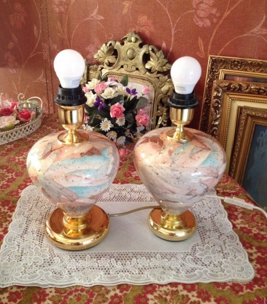 2 lampen bloem goud 4