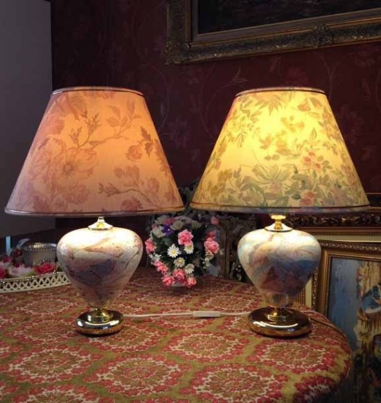 2 lampen bloem goud 7