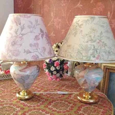 2 lampen bloem goud 9   kopie