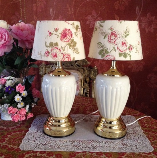 2 vintage tafellampen 1