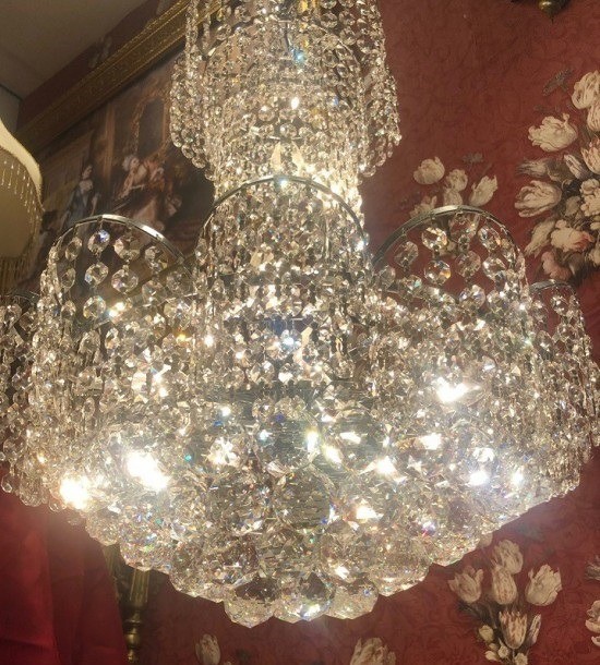 550x1000x0kroonluchter zilver  zakkroonluchter