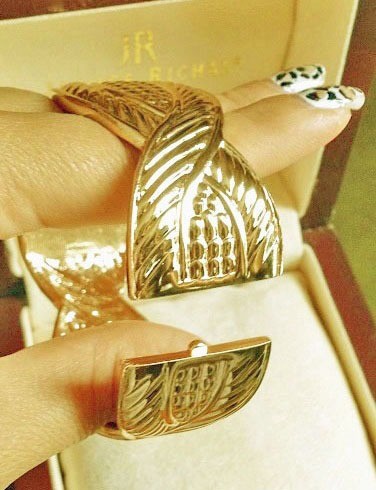 Ad2107 3damesarmband goud