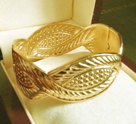 Ad2107 5damesarmband goud