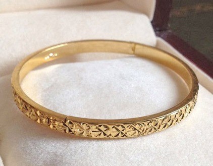 Ad2109 gold plated slavenarmband dames 9