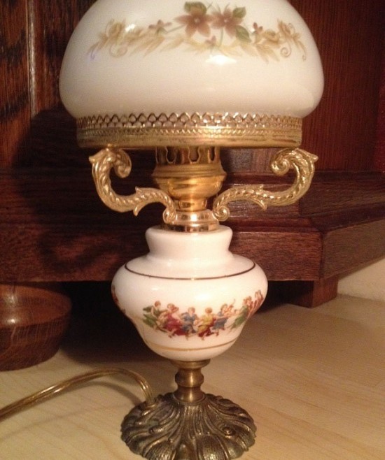 Antiek tafellamp 4