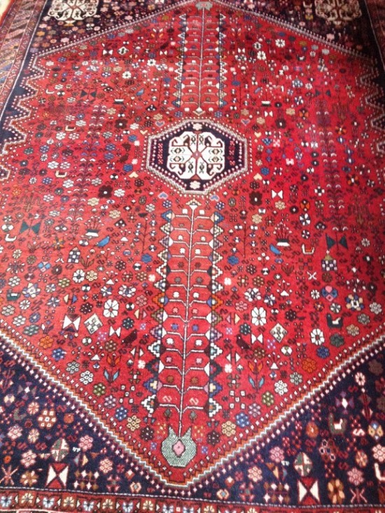 Antiek tapijt rood 7