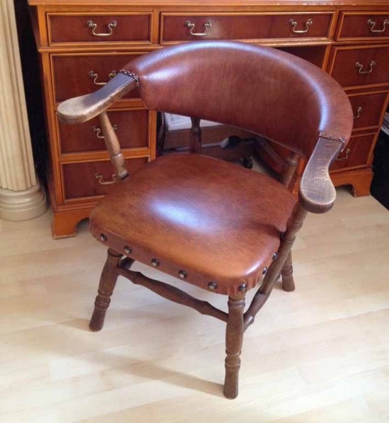 Antieke bureau stoel 2 1