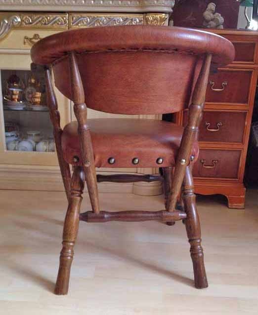 Antieke bureau stoel 8