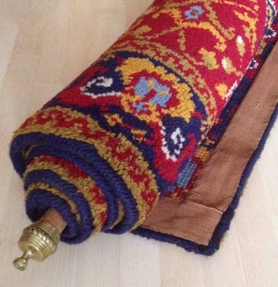 Antieke wandkleed  tapijt rood 3