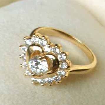 Ar3012 damesring goud 3