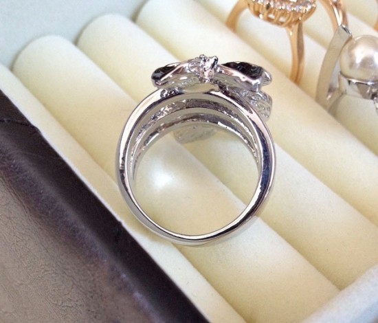 Ar3013 damesring zwart 4