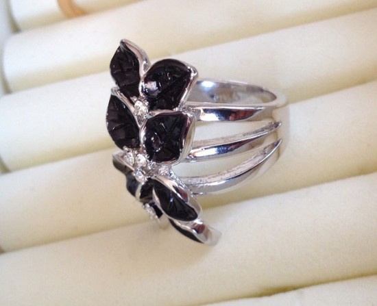 Ar3013 damesring zwart 6