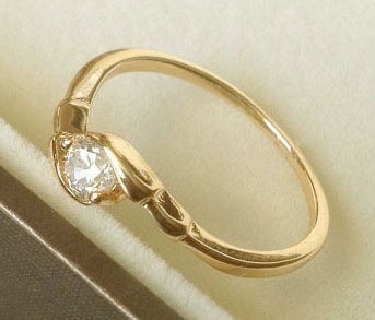 Ar3014 damesring goud 3