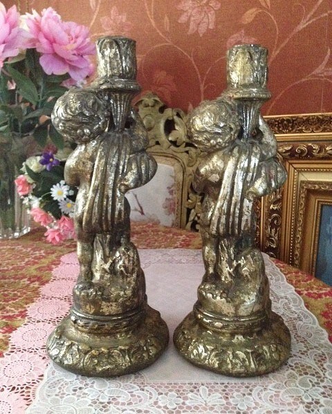 Beelden kandelaars 2 antiek 5