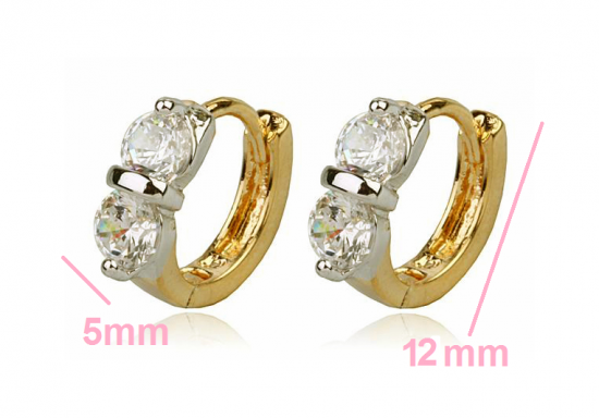 Bicolor od2039 oorbellen creolen