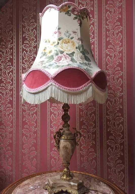 Brocante tafellamp antiek 4