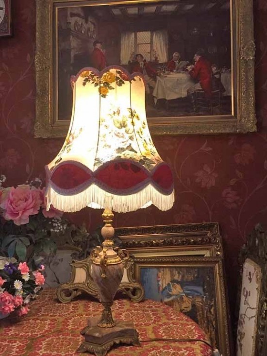 Brocante tafellamp antiek 5