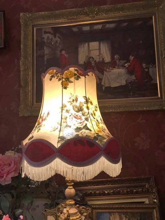 Brocante tafellamp antiek 6