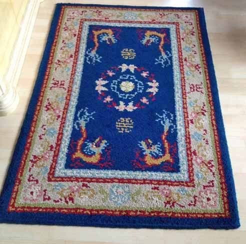 Chinees tapijt loper antiek 1