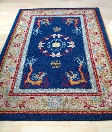 Chinees tapijt loper antiek 8