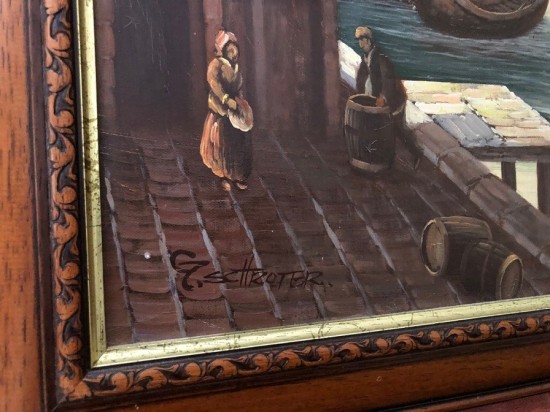 Ds1017  schilderij oude stad 5