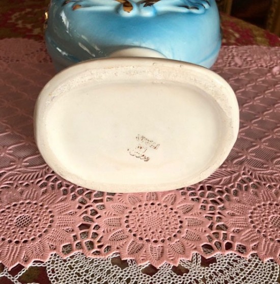 Dv p5013  brocante barok porseleinen vazen 1