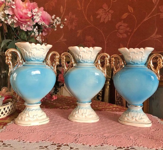 Dv p5013  brocante barok porseleinenvazen 10