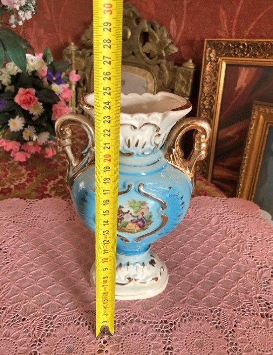 Dv p5013  brocante barok porseleinenvazen 2