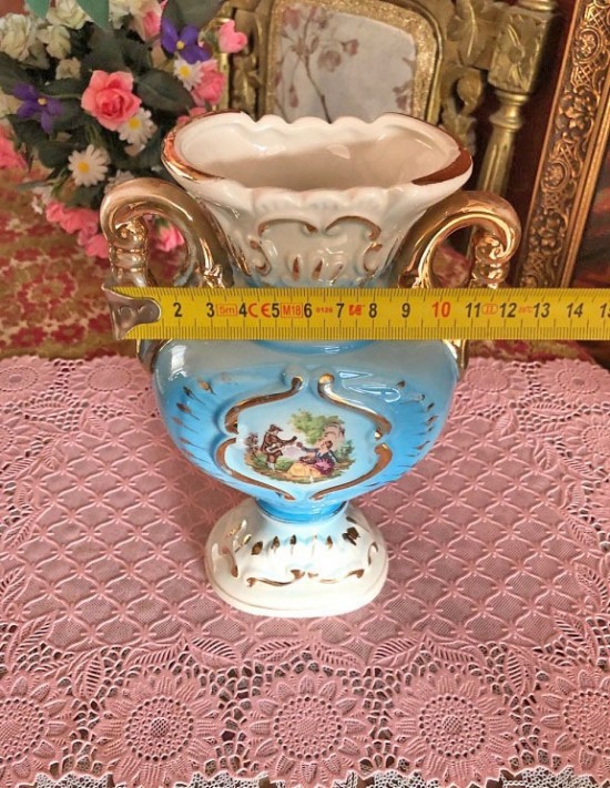 Dv p5013  brocante barok porseleinenvazen 3