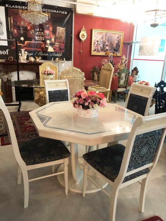 Es8302 7 eettafel met 4 stoelen