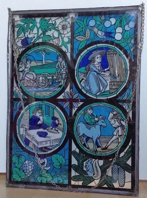 Glas in lood blauw 44x32 cm 1   home