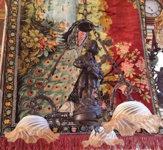 Hanglamp brons zamac 4