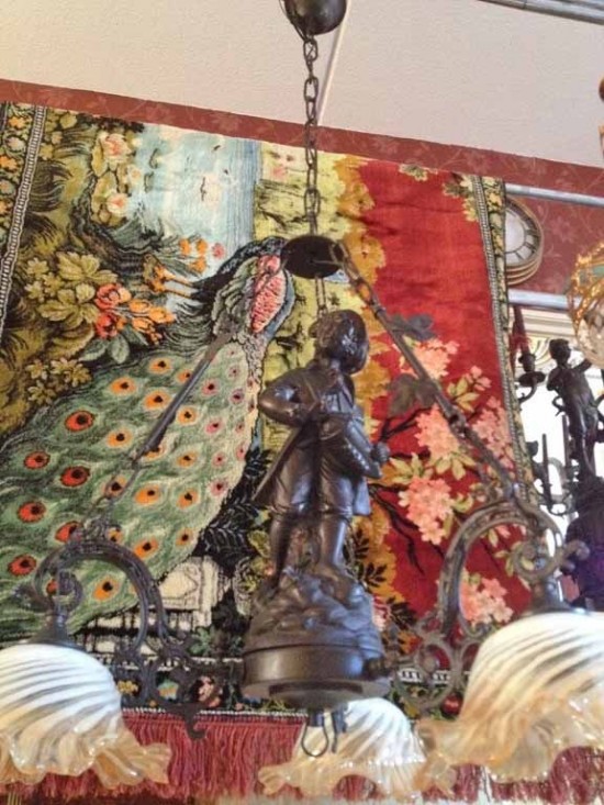 Hanglamp brons zamac 8