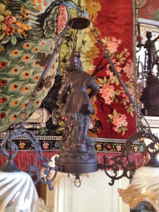 Hanglamp brons zamac 9