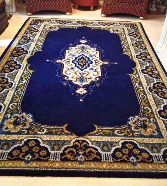 Kerman tapijt blauw 4