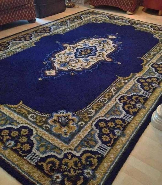 Kerman tapijt blauw 7