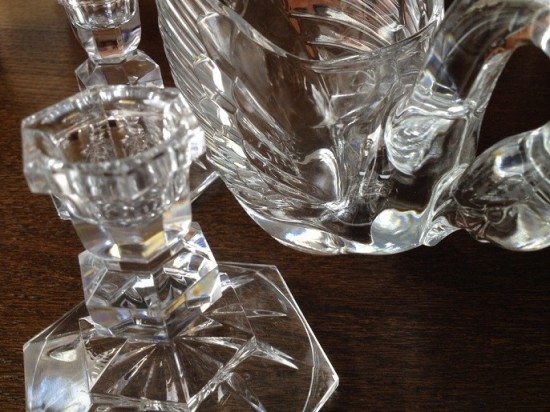 Kristallen zwaan en kandelaar 2