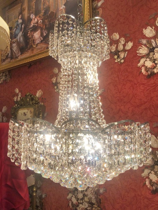 Kroonluchter zilver 1