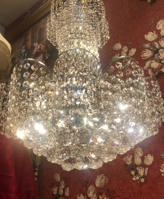 Kroonluchter zilver 2