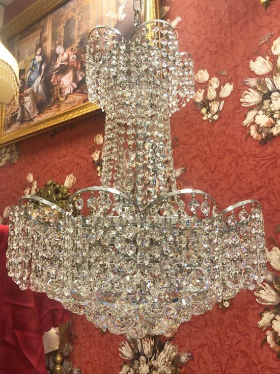 Kroonluchter zilver 3