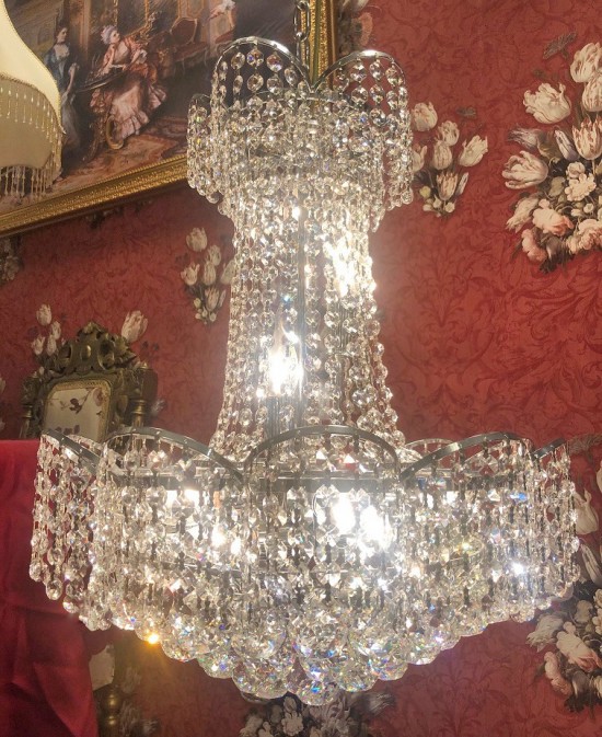 Kroonluchter zilver 5